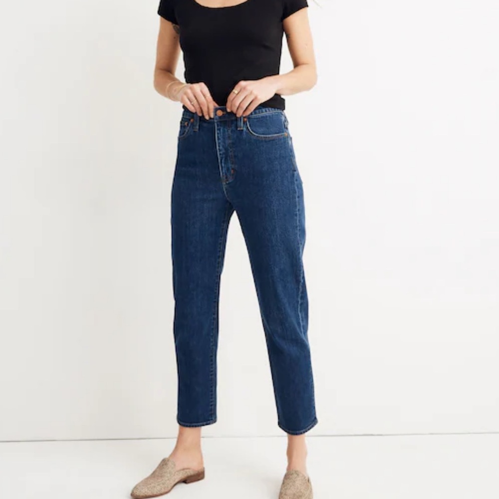 Madewell Medium Wash Tapered Leg Jeans Size 25